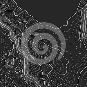 Topographic map background with space for copy . Line topography map contour background , geographic grid abstract