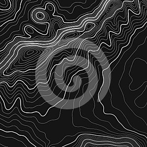 Topographic map background with space for copy . Line topography map contour background , geographic grid abstract