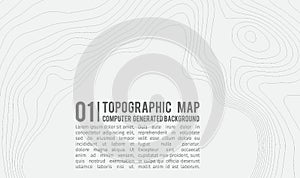 Topographic map background with space for copy . Line topography map contour background , geographic grid abstract