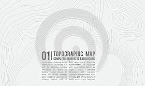 Topographic map background with space for copy . Line topography map contour background , geographic grid abstract