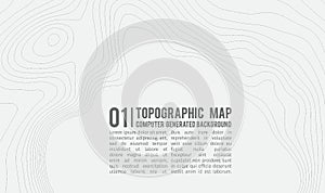 Topographic map background with space for copy . Line topography map contour background , geographic grid abstract