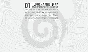 Topographic map background with space for copy . Line topography map contour background , geographic grid abstract