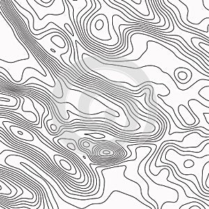 Topographic map. Contour abstract background. Vector illustration