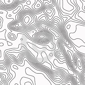 Topographic map. Contour abstract background. Vector illustration