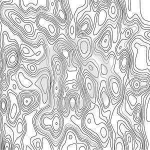 Topographic map. Contour abstract background. Vector illustration