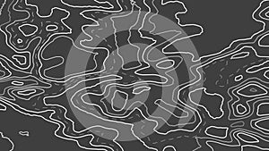 Topographic map. Contour abstract background. Vector illustration