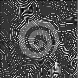 Topographic map. Contour abstract background. Vector illustration