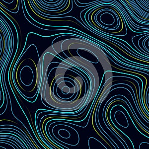 Topographic map. Contour abstract background. Vector illustration