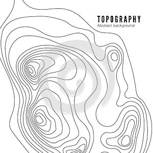 Topographic map contour background pattern. Contour Landscape Map Concept. Abstract Geographic World Topography Map