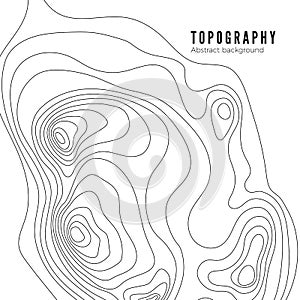 Topographic map contour background pattern. Contour Landscape Map Concept. Abstract Geographic World Topography Map photo
