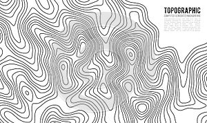 Topographic map contour background. Topo map with elevation.