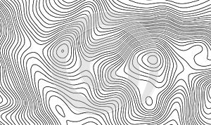 Topographic map contour background. Topo map with elevation. Contour map vector. Geographic World Topography map grid