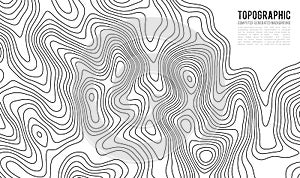 Topographic map contour background. Topo map with elevation. Contour map vector. Geographic World Topography map grid