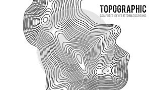 Topographic map contour background. Topo map with elevation. Contour map vector. Geographic World Topography map grid