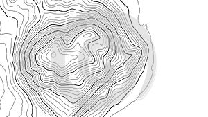 Topographic map contour background. Topo map with elevation. Contour map vector. Geographic World Topography map grid