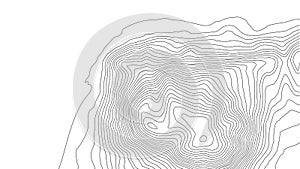 Topographic map contour background. Topo map with elevation. Contour map vector. Geographic World Topography map grid