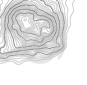 Topographic map contour background. Topo map with elevation. Contour map vector. Geographic World Topography map grid