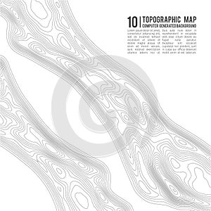 Topographic map contour background. Topo map with elevation. Contour map vector. Geographic World Topography map grid