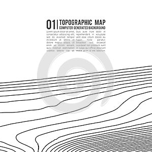 Topographic map contour background. Topo map with elevation. Contour map vector. Geographic World Topography map grid