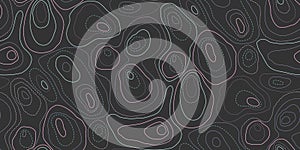 Topographic map lines vector abstract