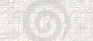 Topographic map patterns, topography line map. Outdoor vector background