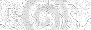 Topographic map. Topographical background. Linear graphics. Vector illustration
