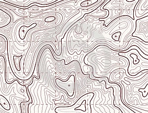 Topográfico. acera cartografía hashtag describir terreno alivio línea textura. cartografía 