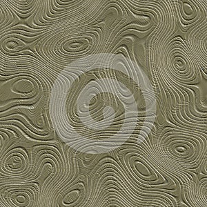 Topographic olive or army green relief carved wood background