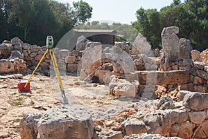 Topographic in a prehistoric site of Menorca