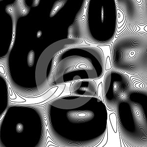 Topographical map of the locality, vector illustration