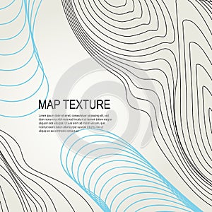 Topographical Terrain Map with Line Contours photo