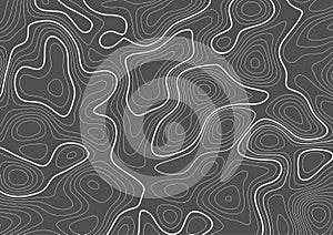 Topography contour map design