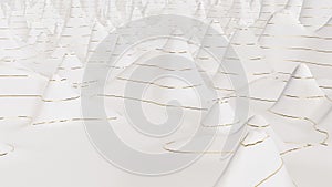 Topography curve lines height map 3d