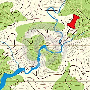 Topography map Background photo