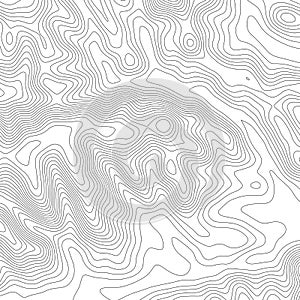 Topography map background. Grid map. Contour. Vector illustration