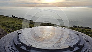 The toposcope on the Beacon on the Malvern Hills Worcestershire