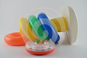 Toppled toy rings