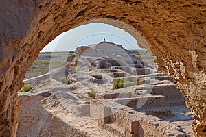 Toprak Kala fortress in Khorezm, Uzbekistan