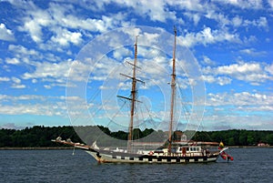 Topsail schooner.