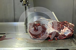 Topside beef meat photo
