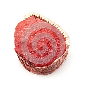 Topside of British beef joint photo