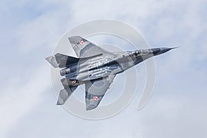 Topside pass by a Polish Mig29 Fulcrum