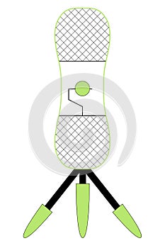 Topspin tennis training aid pictogram vector illustration photo