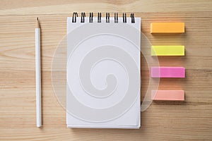 Topview of office stuff.