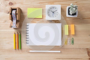 Topview of office stuff.