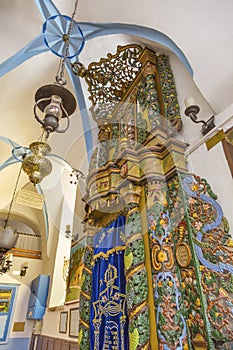 Torah Ark Ashkenazi Ari Synagogue Safed Tsefat Israel photo