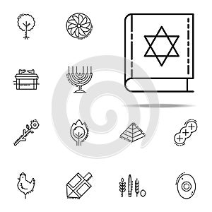 Torah Book icon. Judaism icons universal set for web and mobile