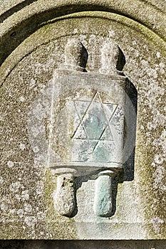 Torah Scroll On Gravestone