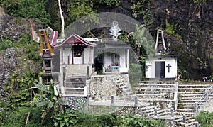 Toraja Cemetery, Tombs and Tau Tau, Rantepao, Sulawesi Island, Celebes, Indonesia