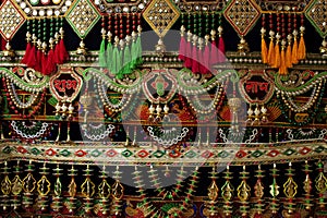 Toran a traditional hanging seen in Indian households during festive occasions, like Diwali